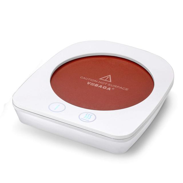 VOBAGA Coffee Warmer Mug Warmer for Home Office Home Desk Use, 20w Electric Cup Beverage Warmer Plate with 3 Temperature Settings For Tea, Water, Cocoa, Soup with Auto Shut Off after 4 Hours Feature
