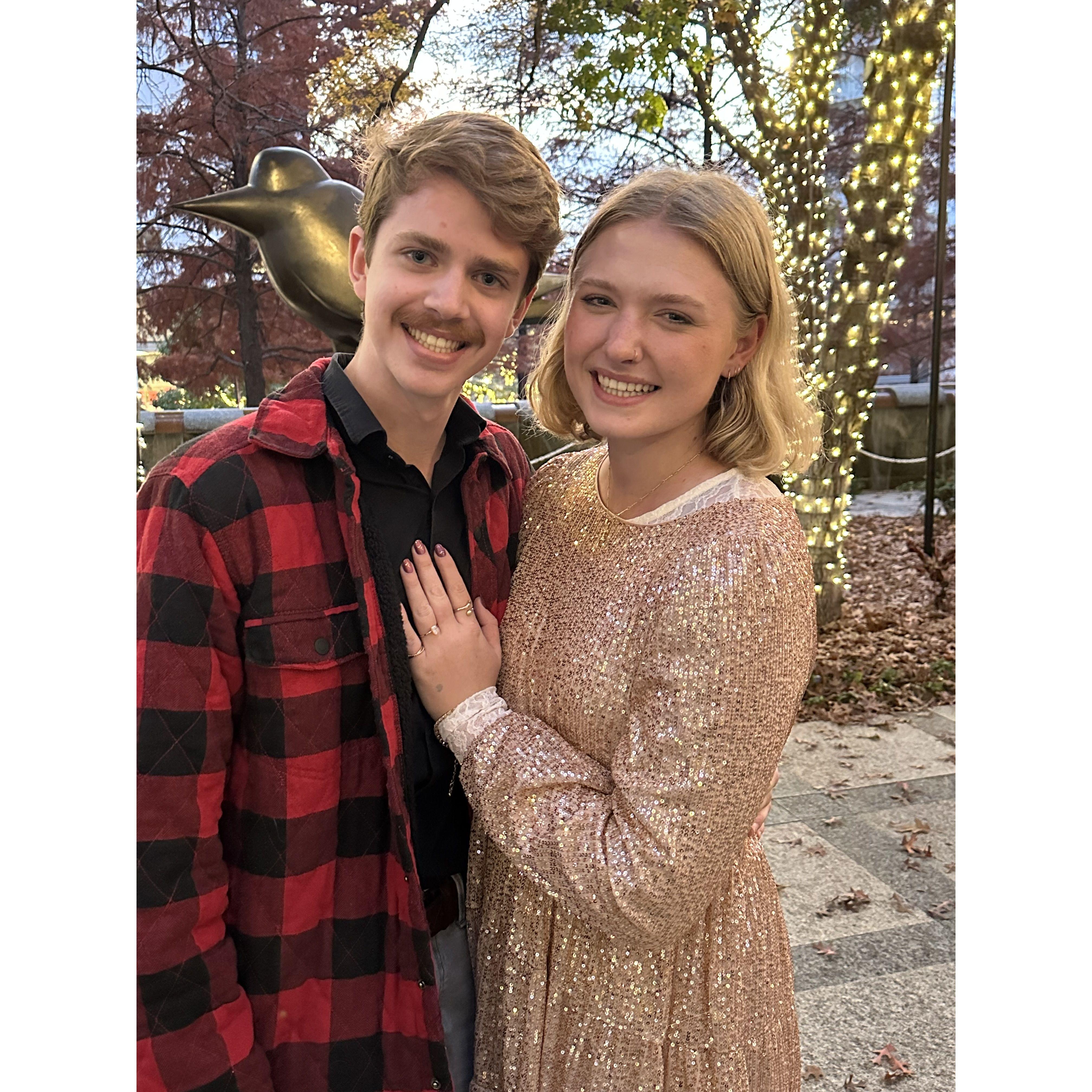 Right after Jon proposed!