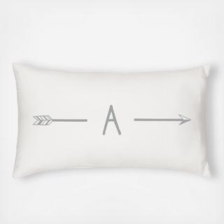 Personalized Arrow Lumbar Pillow