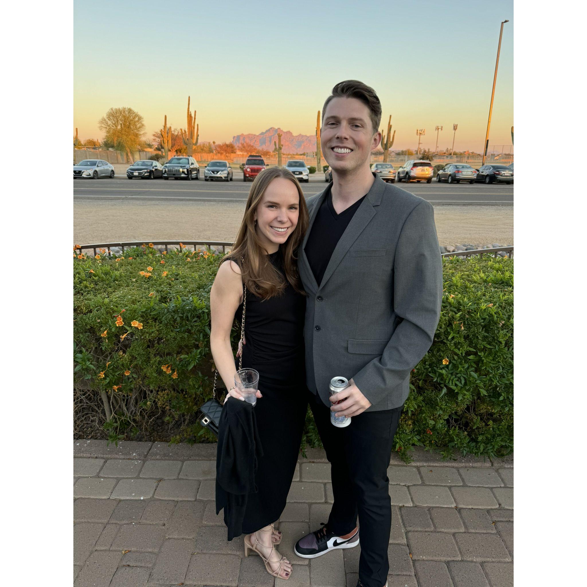 first time to a wedding together <3 (shoutout to the fishers!)