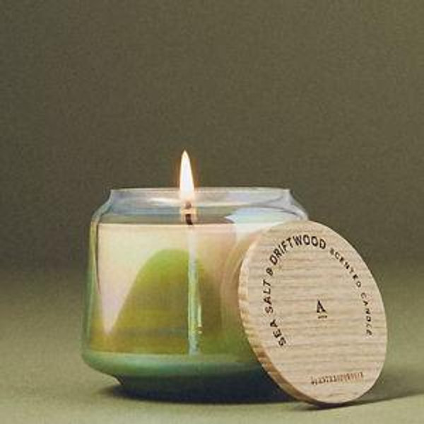 The Gather Candle by Anthropologie: Sea Salt & Driftwood