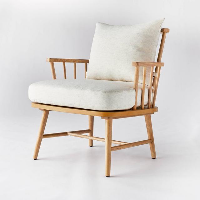 Taylorsville Spindle Fully Assembled Accent Chair Cream - Threshold™ designed with Studio McGee