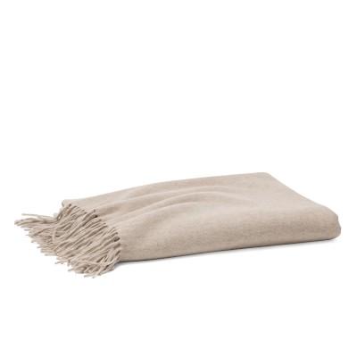 Solid Cashmere Throw, Oatmeal