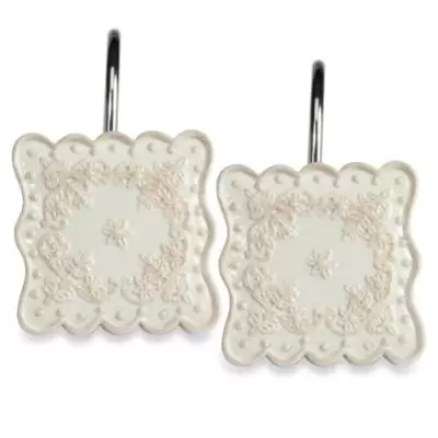 Creative Bath™ Ruffles Shower Curtain Hooks (Set of 12)