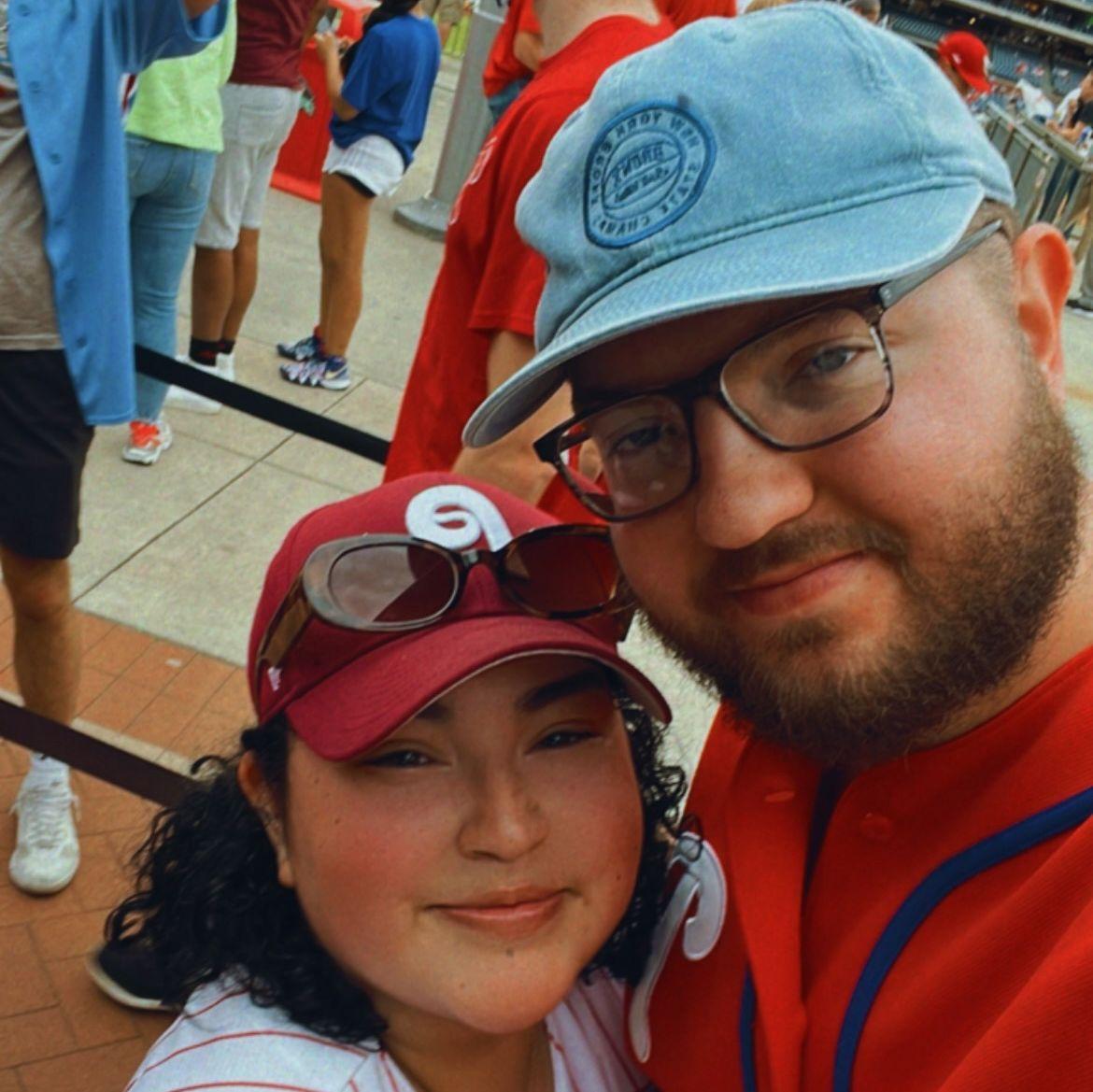 Sofia's first time at a Phillies game in Citizen's Bank Park! 
A Harper's Jersey was the first thing she bought :)