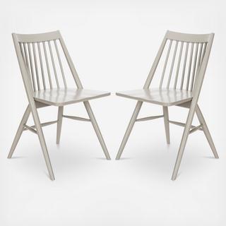 Spindle Dining Chair, Set of 2