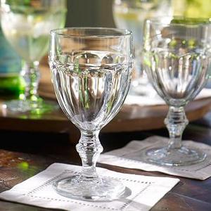8" Cafe Glassware Goblet, Set of 6