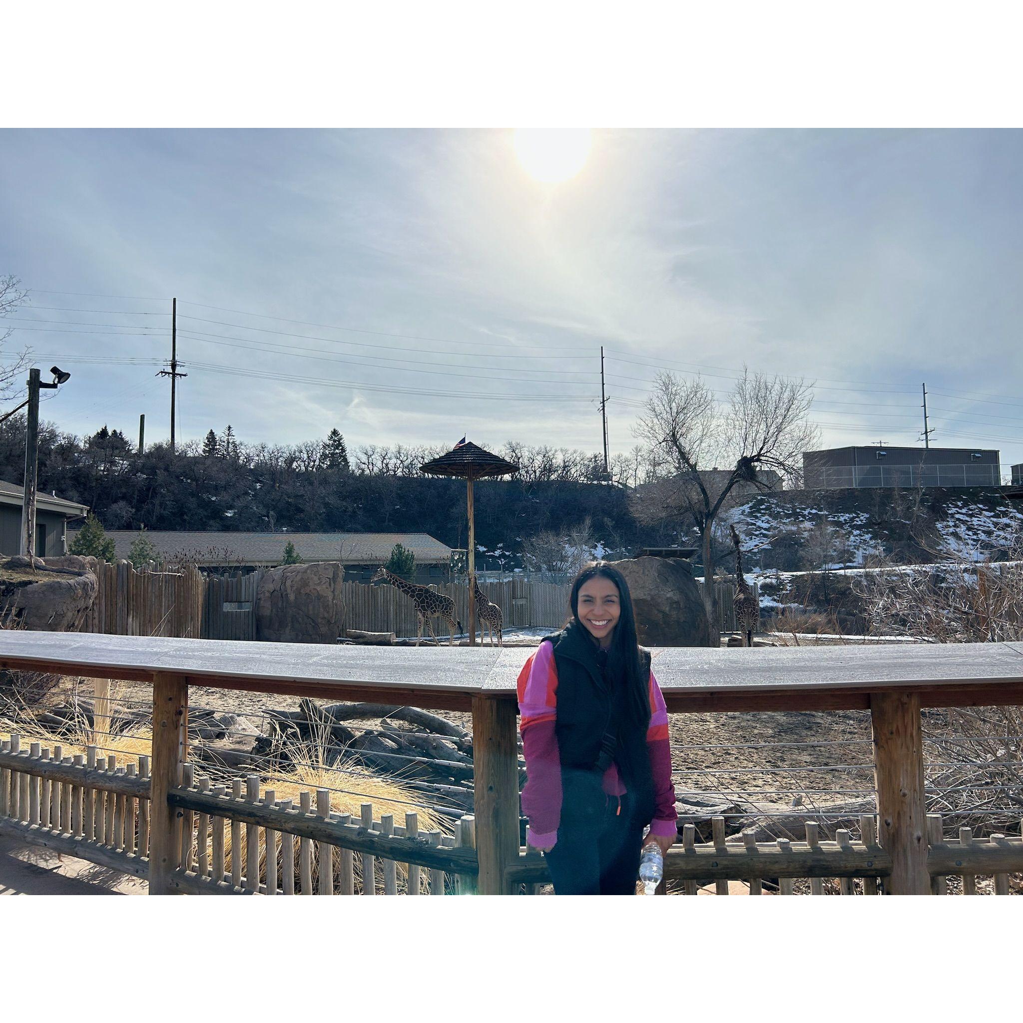 Natah took this picture on our second date at the zoo