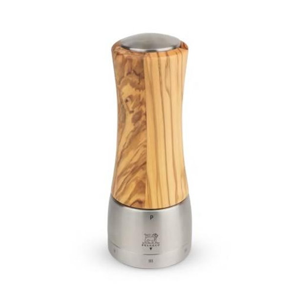 Peugeot Madras Manual Pepper Mill in Olive Wood and Stainless Steel