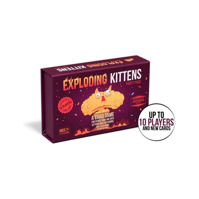 Exploding Kittens Card Game Party Set, 58 Piece