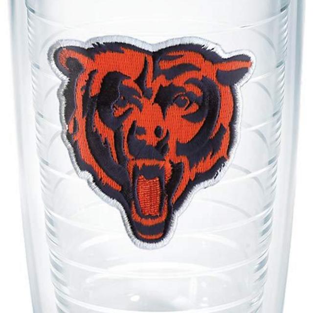 Tervis 1023289 NFL Chicago Bears Bear Emblem Individual Tumbler, 16 oz, Clear