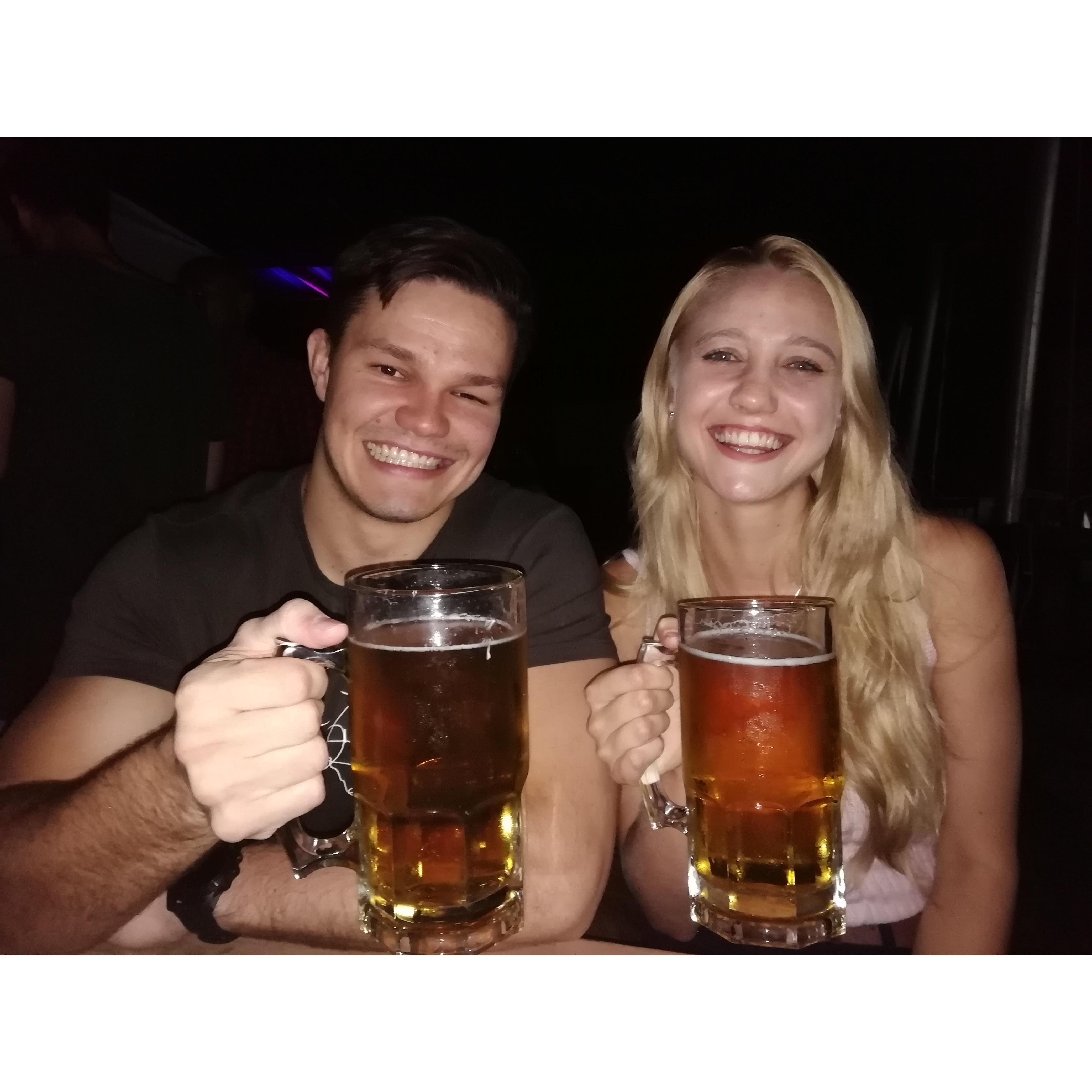 St Patrick's Day by Copper Clover in Bloemfontein - cheers!