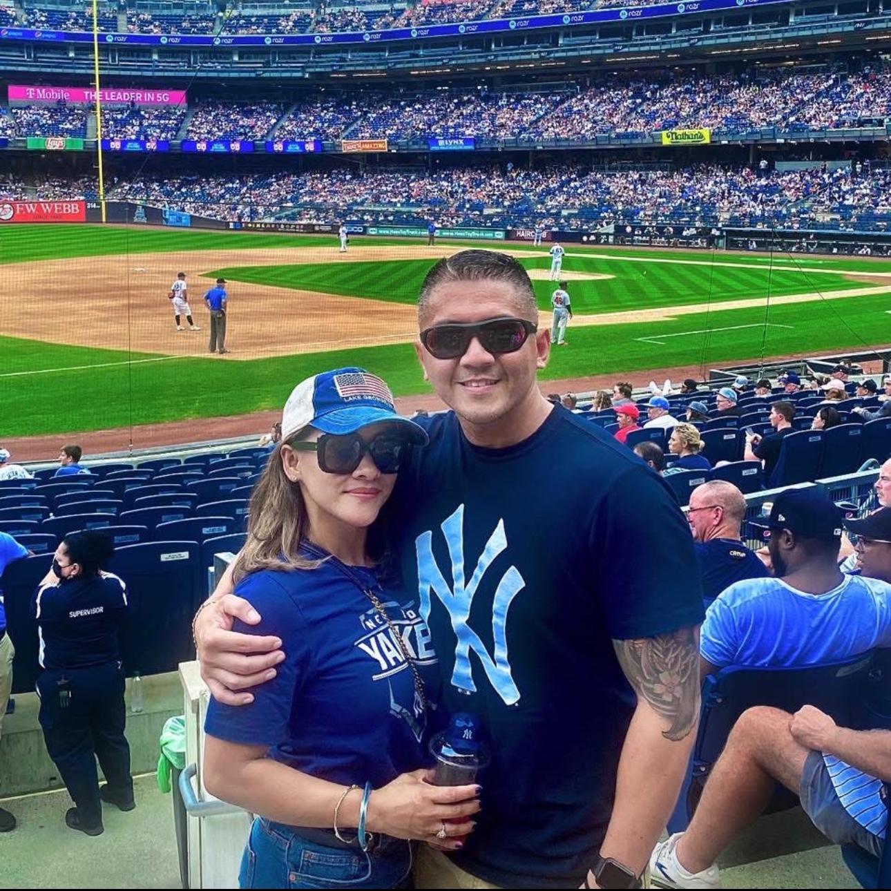 Nothing beats the thrill of live sports! Watching live sports together is also one of our favorite ways to bond as a couple. New York days!