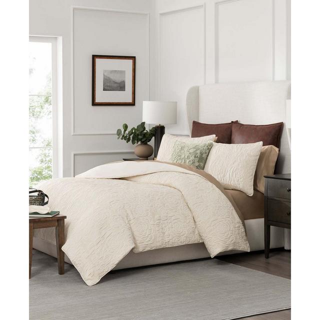Patricia Nash Rose Embossed Comforter 3-Pc. Set, King