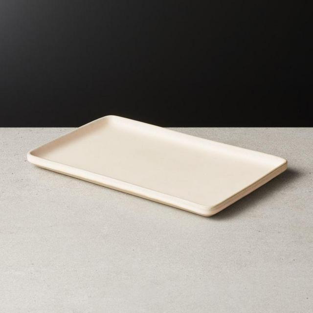 Axel Light Pink Rectangular Serving Platter