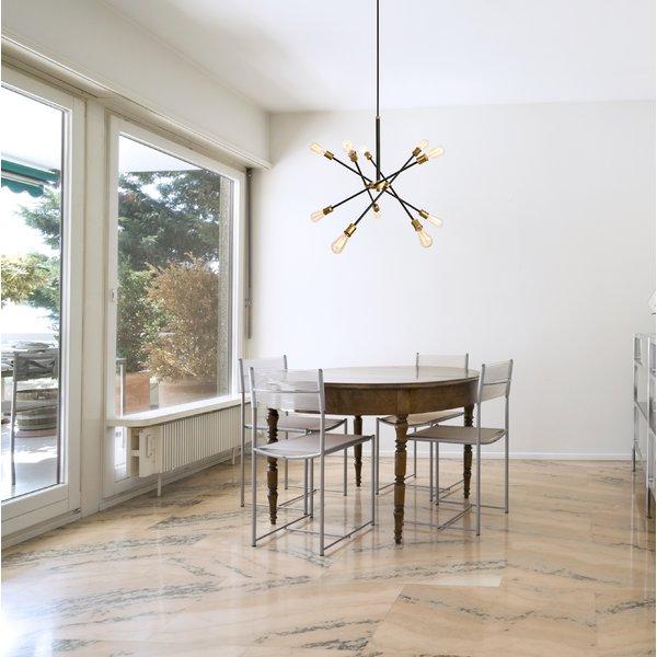 Caden 10-Light Sputnik Chandelier in Brass