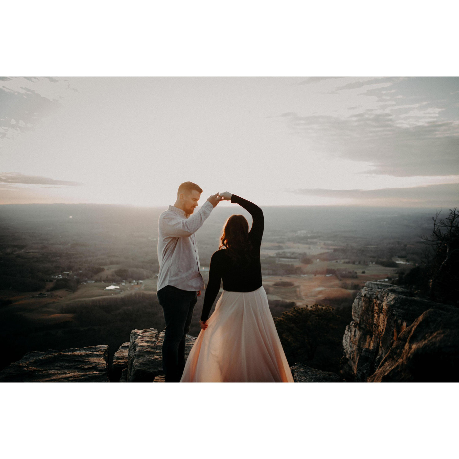 Engagement pictures! The view was incredible.