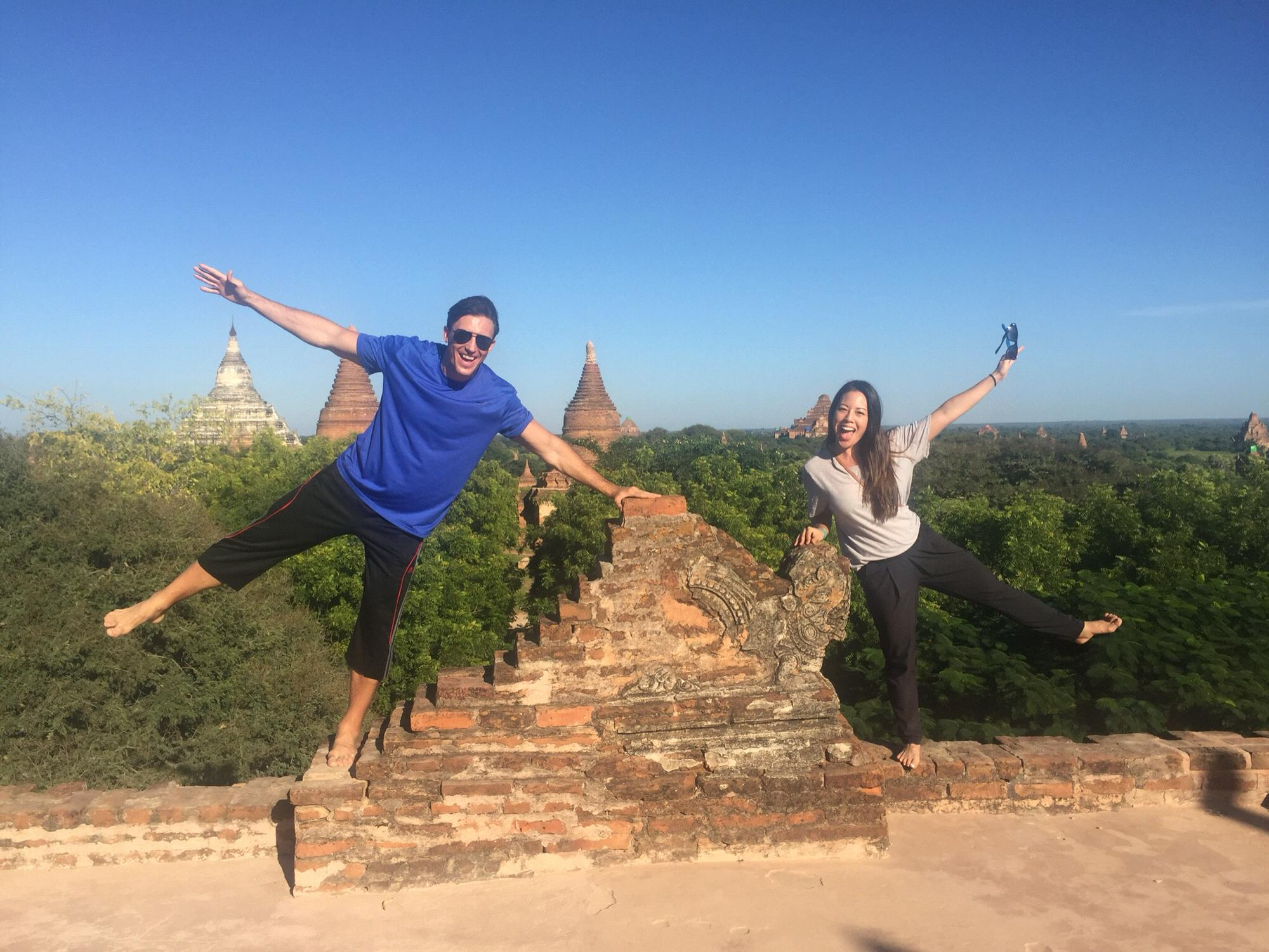 Pagoda hopping in Myanmar.