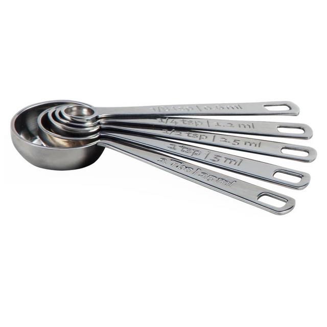 Stainless Steel Measuring Spoons, Set of 5