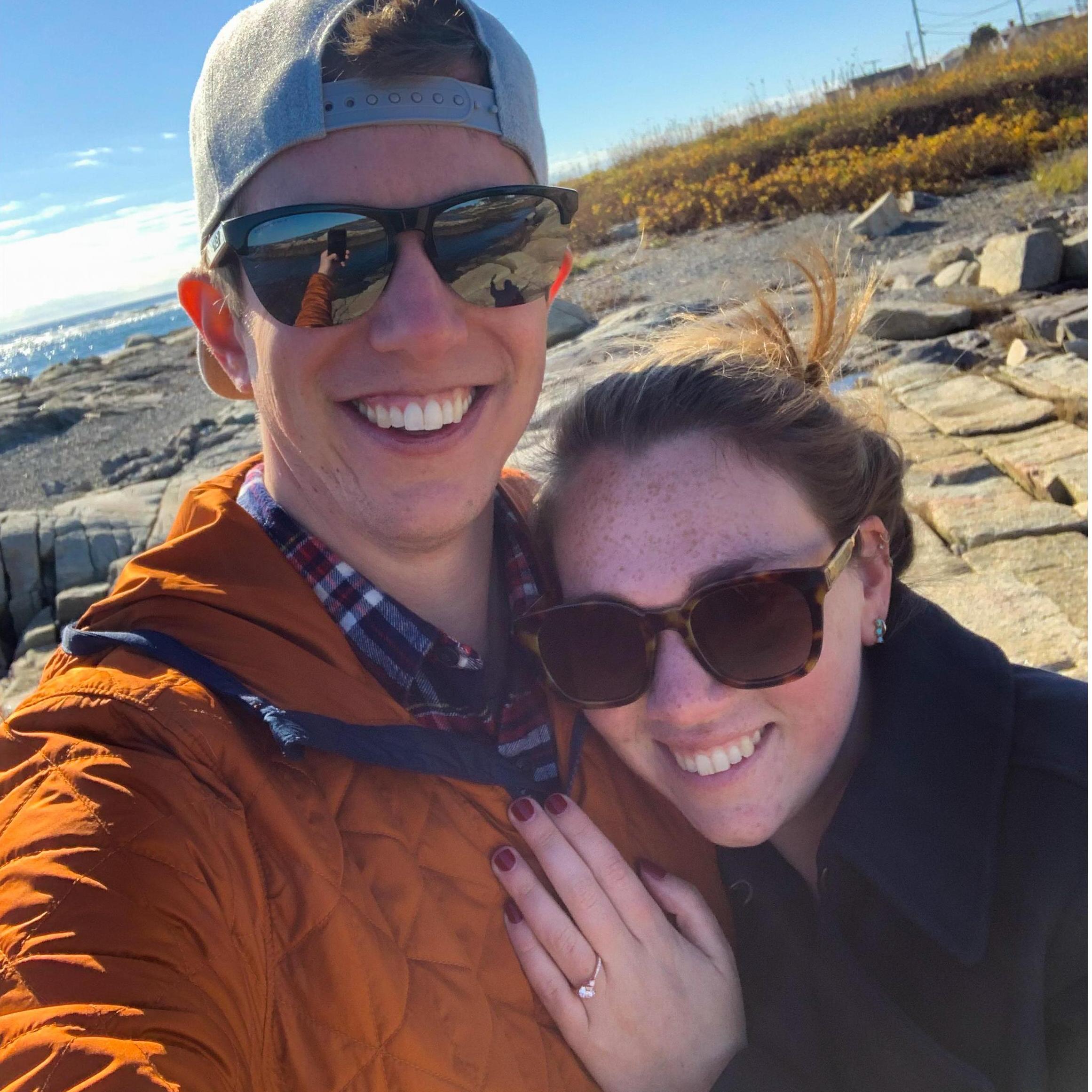 Wow! We got engaged in Biddeford Pool and took a pic to prove it!