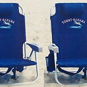 2 Tommy Bahama Beach Chairs Set (both in Blue Weave)