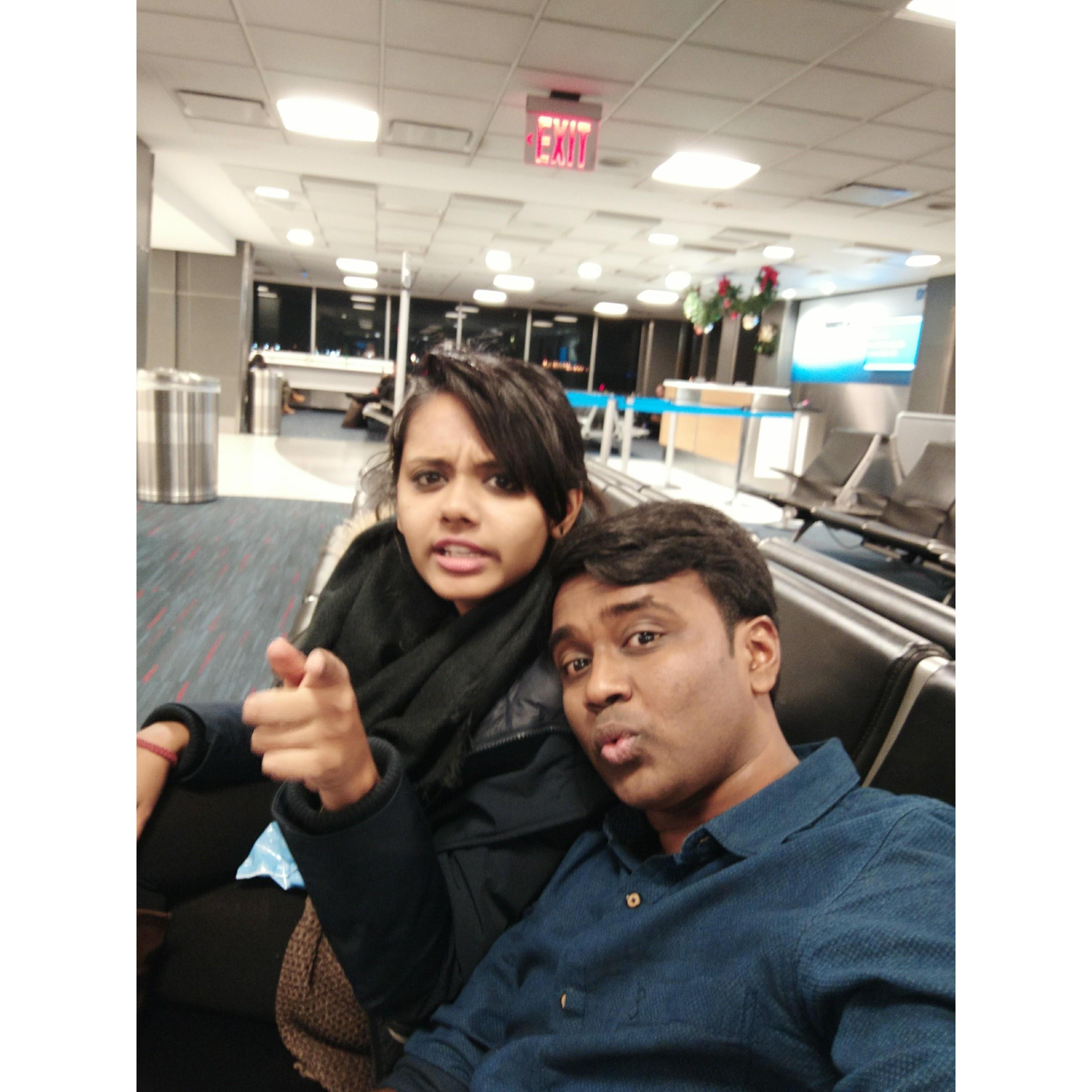 When our flight is delayed