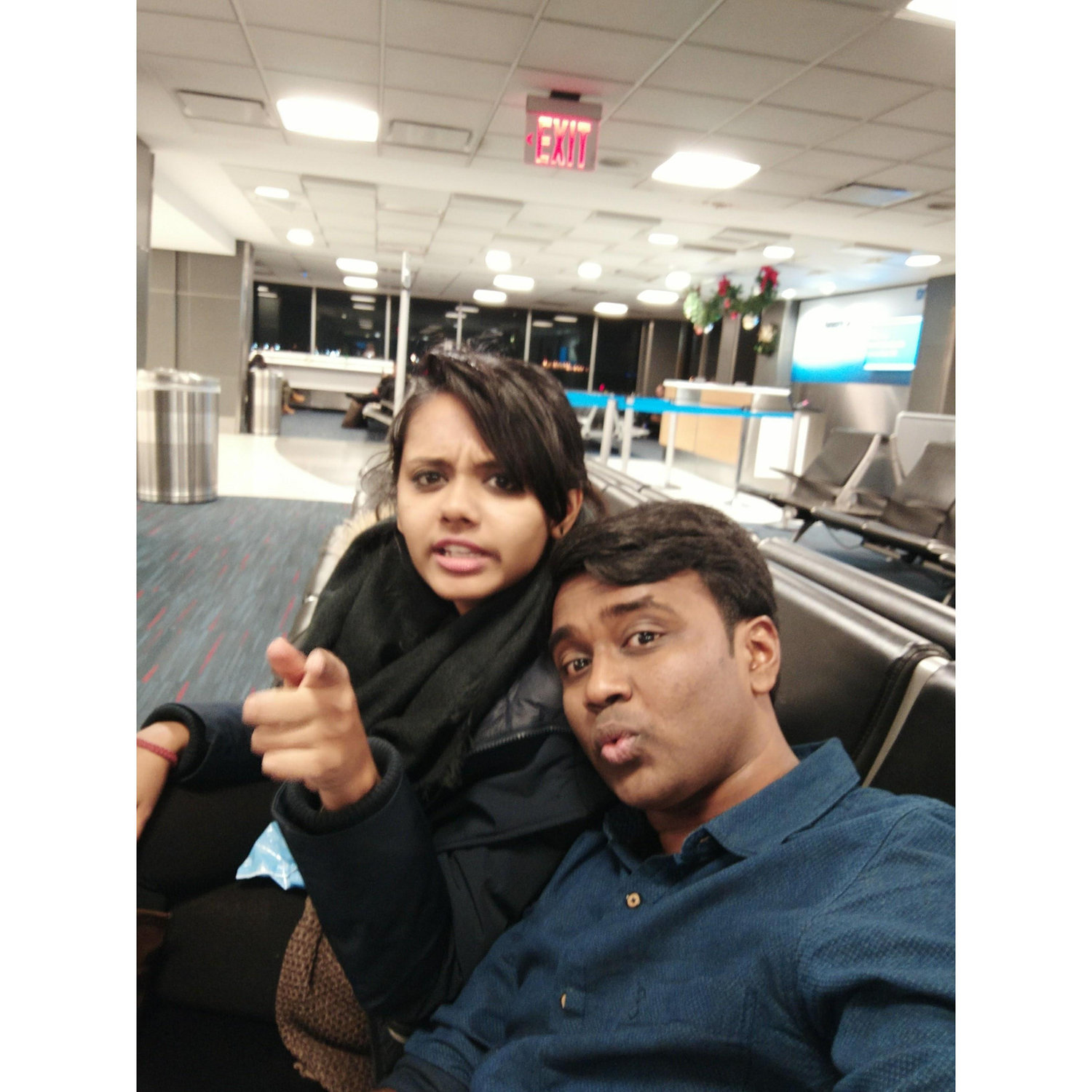 When our flight is delayed