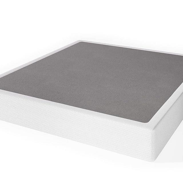 RLDVAY Box-Spring-Queen, 9 inch Metal Queen Box Spring Only, Heavy Duty Queen Size Box Spring with Fabric Cover, Easy Assembly, Non Slip, Noise Free