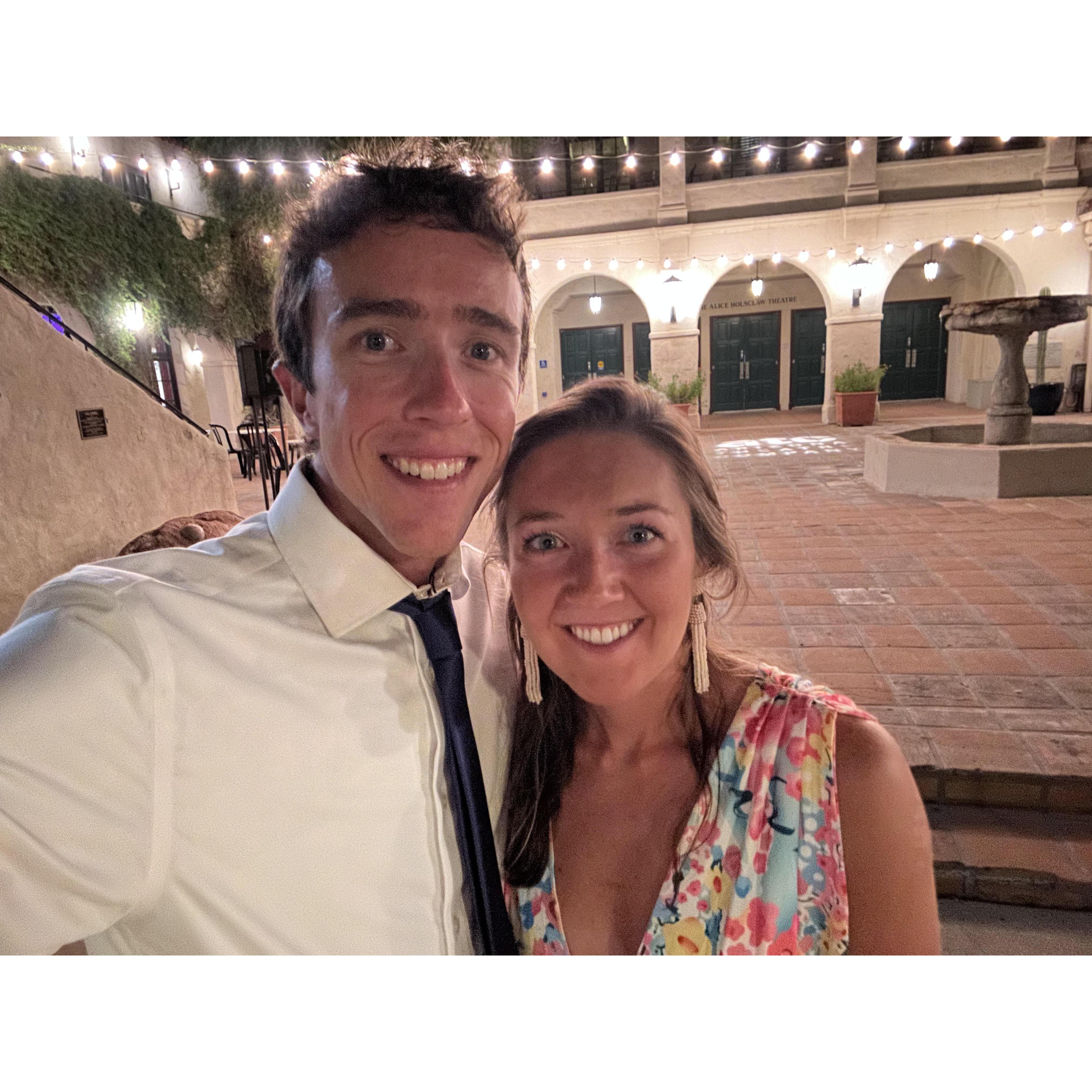 This is one of the few "fancy" photos we have- we celebrated the wedding of some dear friends of ours in Tucson, AZ.