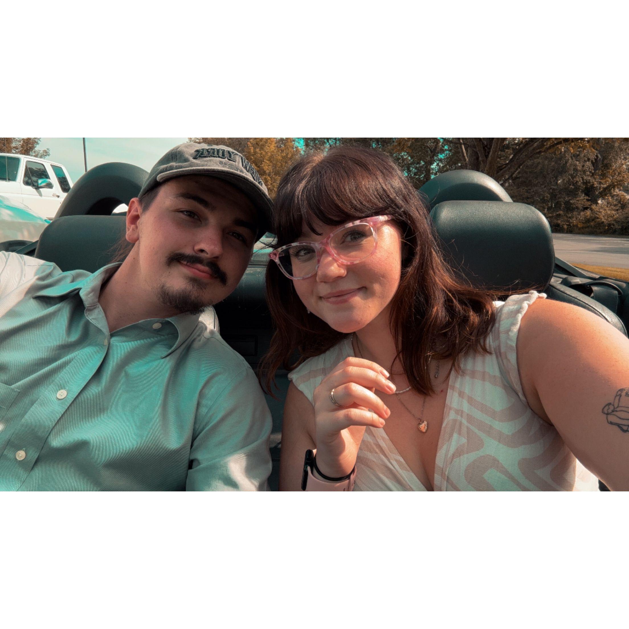 at a friends wedding in our love