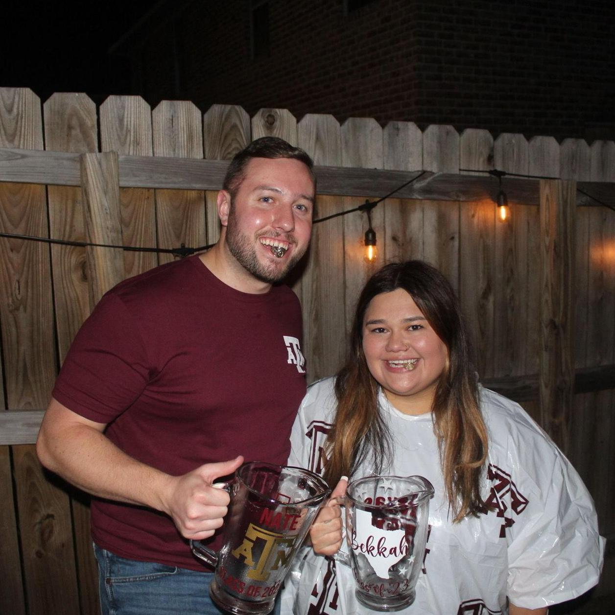 May 2023, College Station, Texas. Post-ring dunk, we earned that Aggie gold.