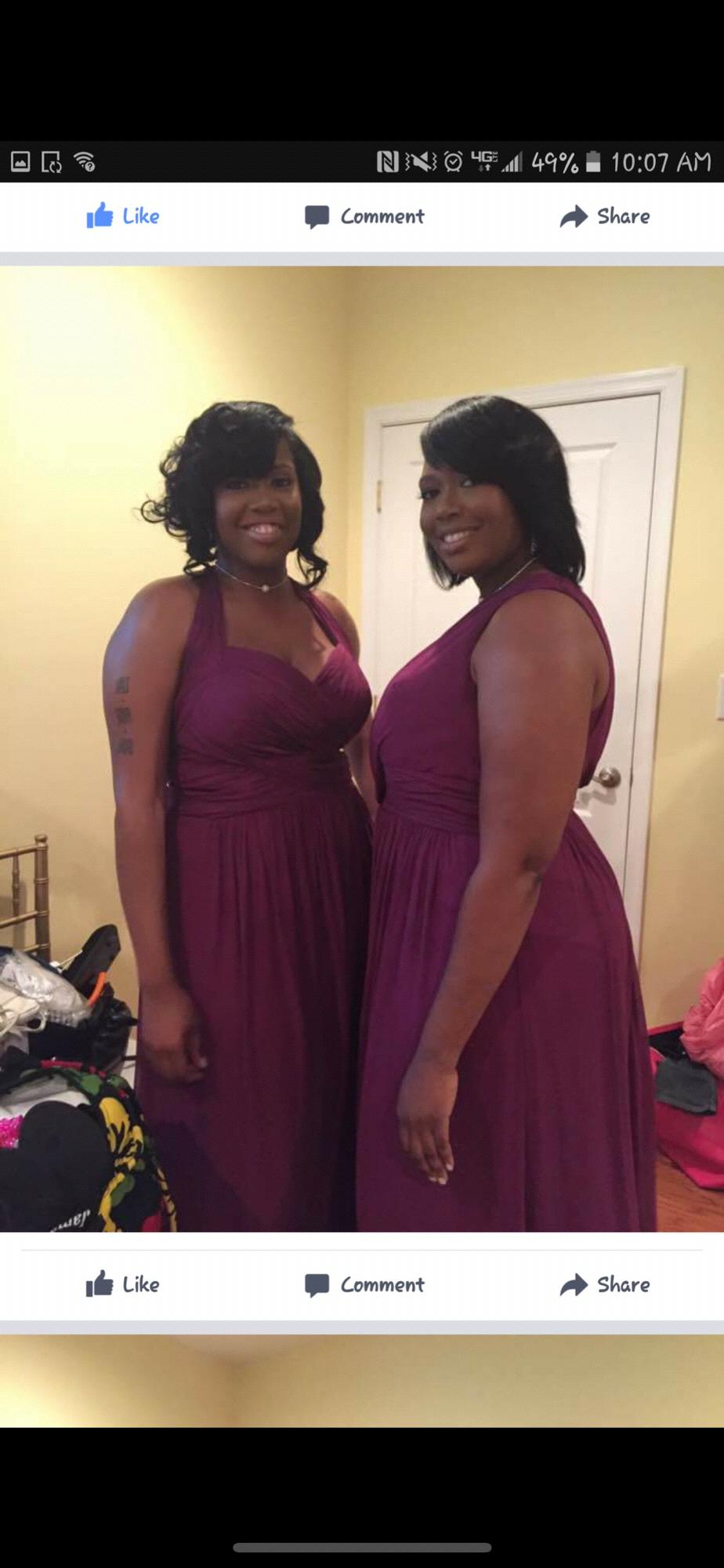 Me & my beautiful maid of honor. (Sister Kisha)