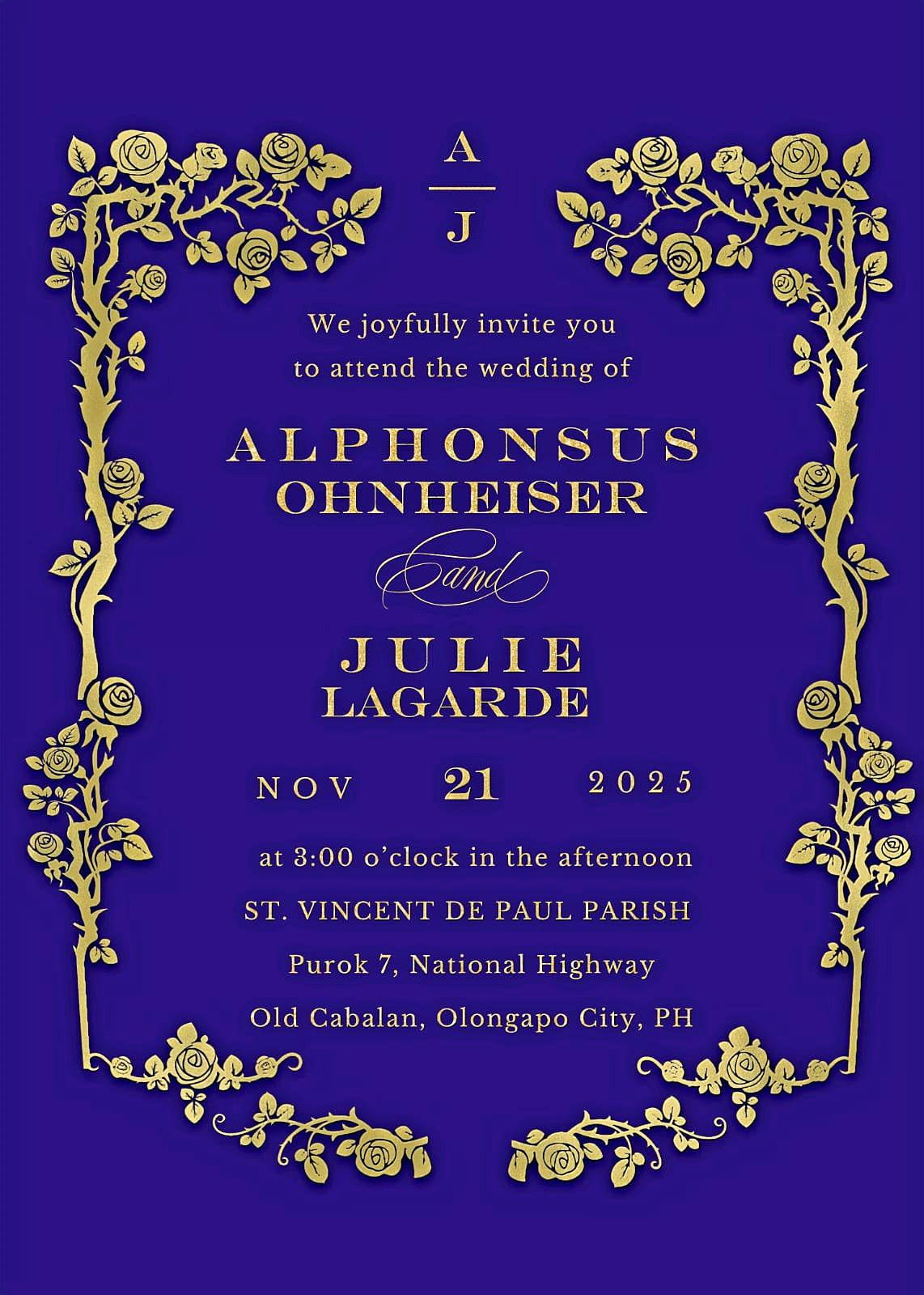 The Wedding Website of Julie Lagarde and Alphonsus Ohnheiser