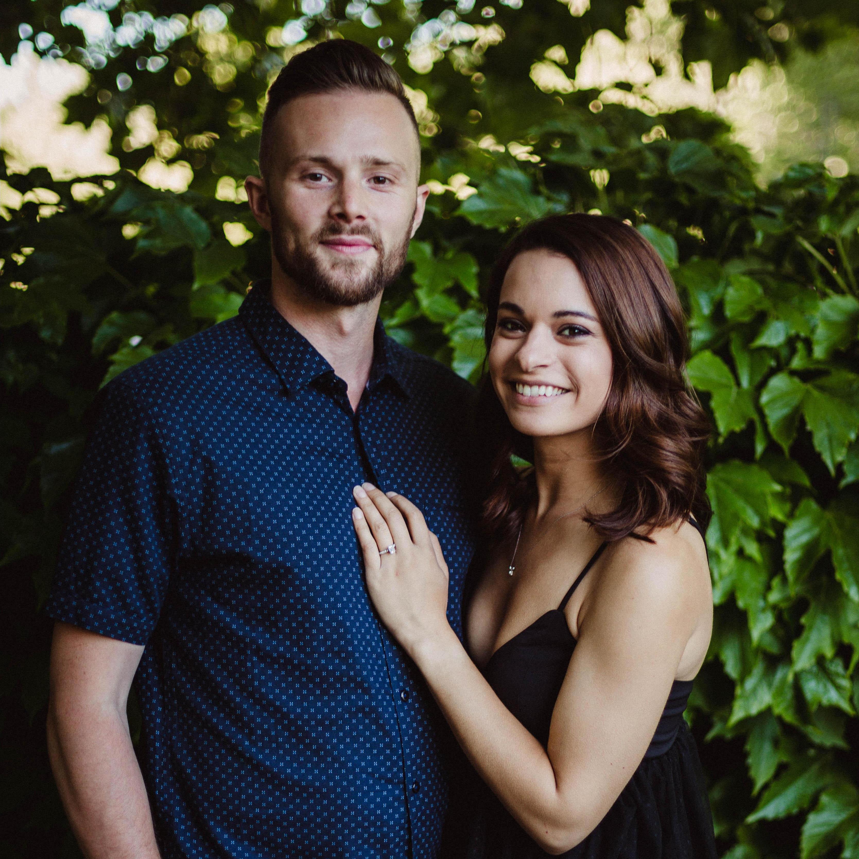 Engagement photo shoot with Rebecca's sister