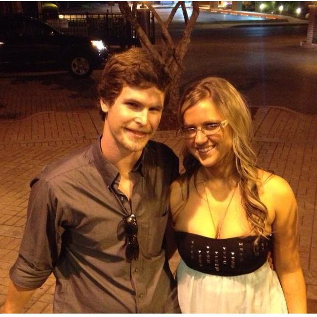 One of our first dates, Nora and Dustin's wedding