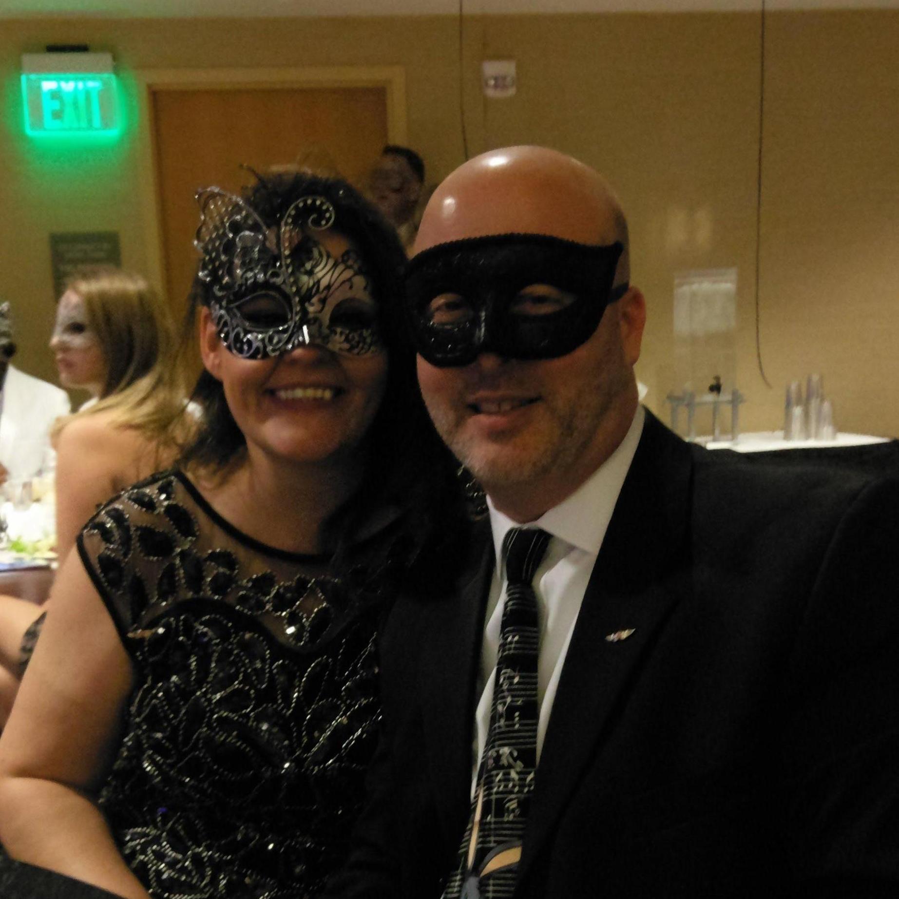 At the Southwest Holiday Masquerade Party
