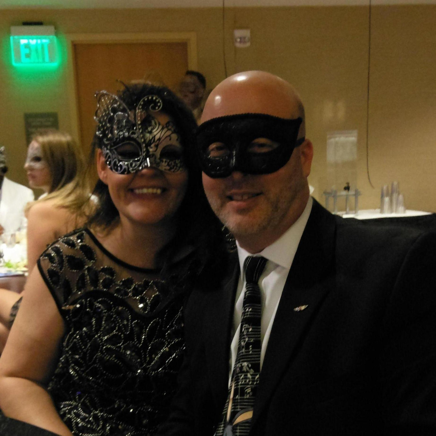 At the Southwest Holiday Masquerade Party
