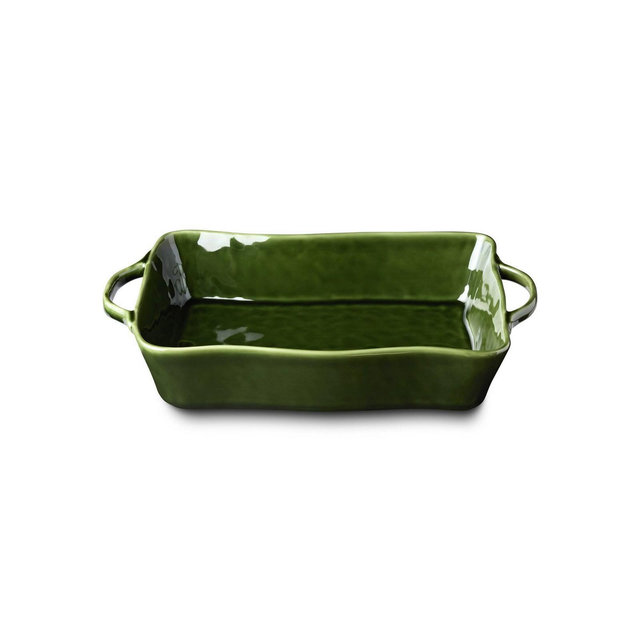 Certified International Verde Medium Rectangular Open Baking Dish Green