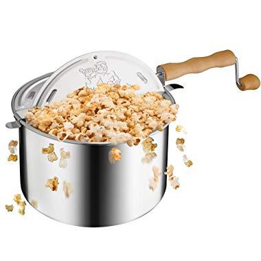 6250 Great Northern Popcorn Original Spinner Stovetop 6 1/2 Quart Popcorn Popper - Theater Popcorn at Home!