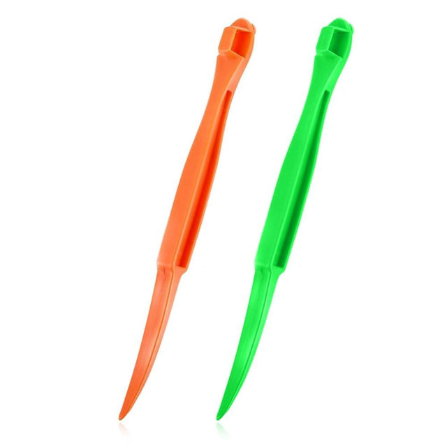 Orange Peeler Tools Citrus Peel Cutter Plastic Fruit Slicer Cutter Lemon Peeler Opener Remover Fruit Vegetable Tools Kitchen Accessories Cooking Knife Kitchen Gadget Tool,2 Pack (Green+Orange)
