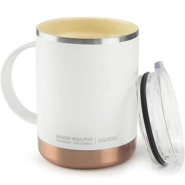 ASOBU Ultimate stainless steel coffee mug - White