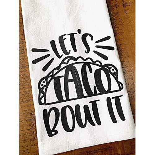 Taco Kitchen Towel Lets Taco Bout It Dish Cloth