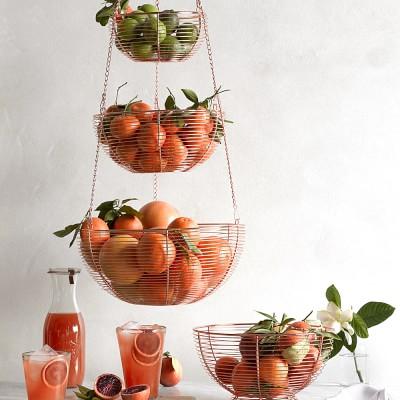 Hanging Wire 3-Tier Fruit Basket
