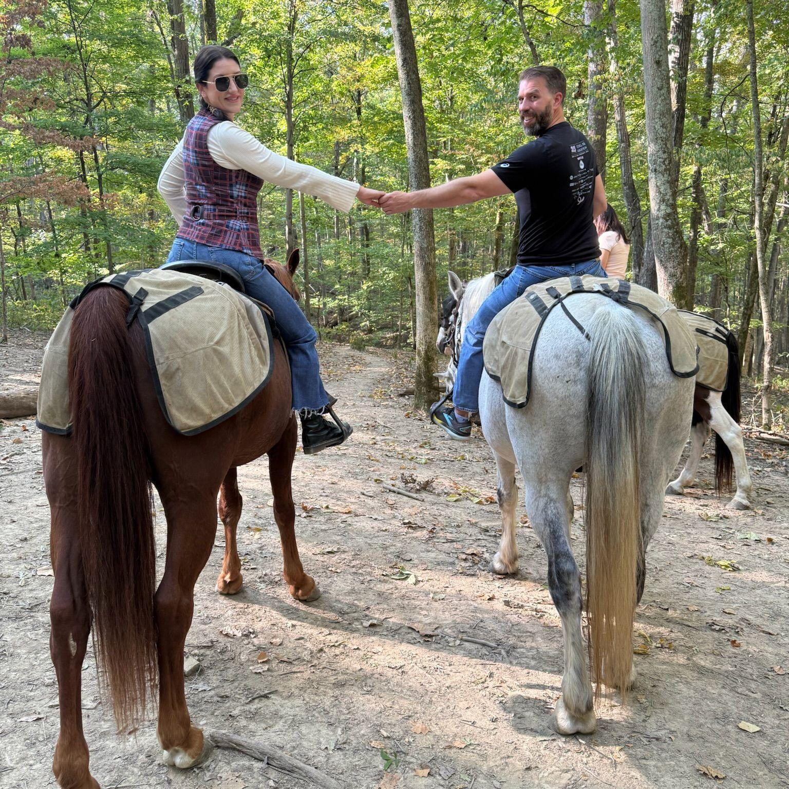 Darren's surprise birthday gift to Ashleigh...the most wonderful and peaceful trail ride.