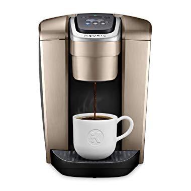 Keurig K-Elite Coffee Maker, Single Serve K-Cup Pod Coffee Brewer, With Iced Coffee Capability, Brushed Gold