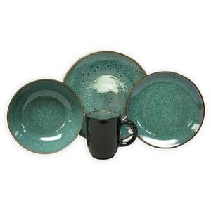 Belmont Stoneware 16pc Dinnerware Set Green - Threshold™