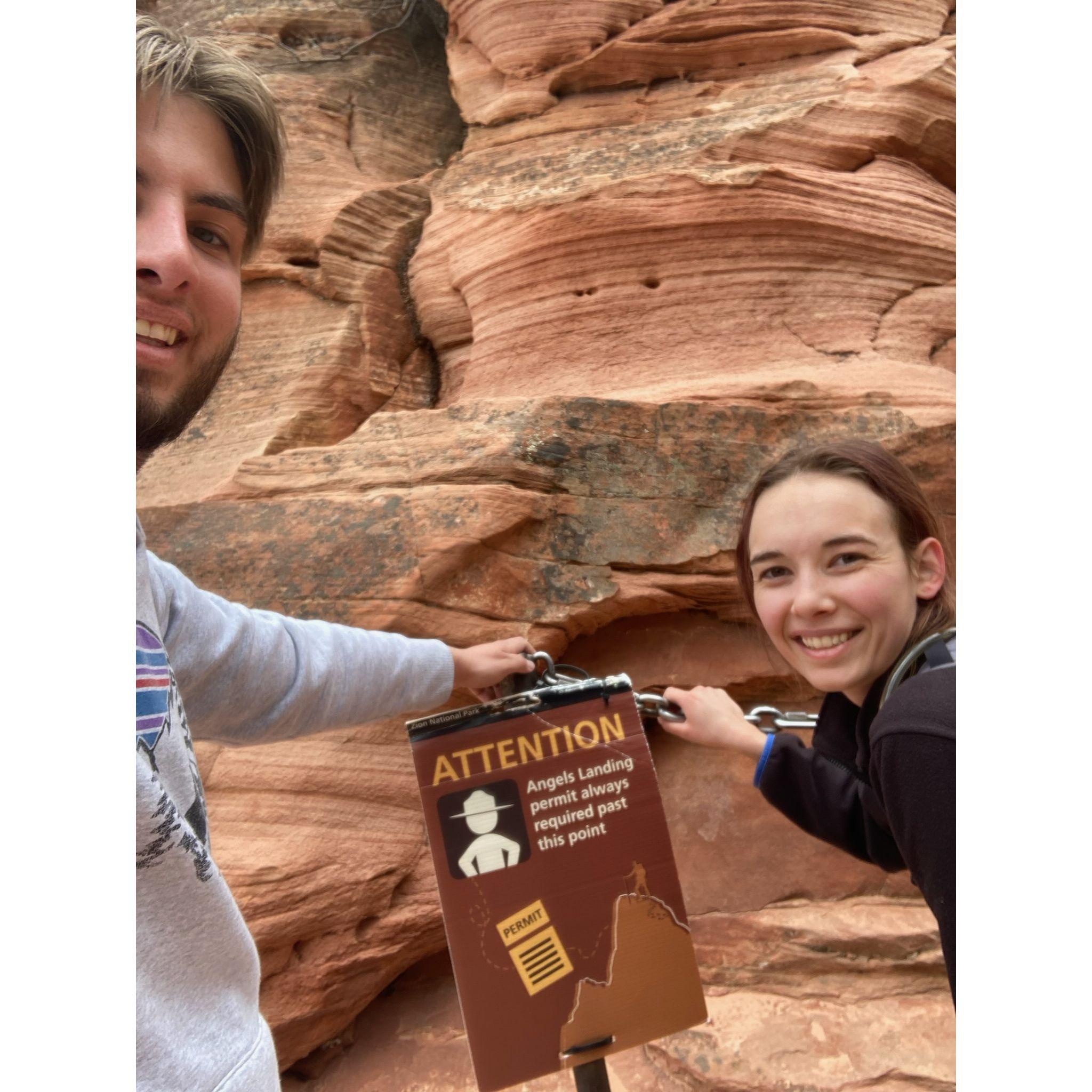 Angles Landing in Zion!