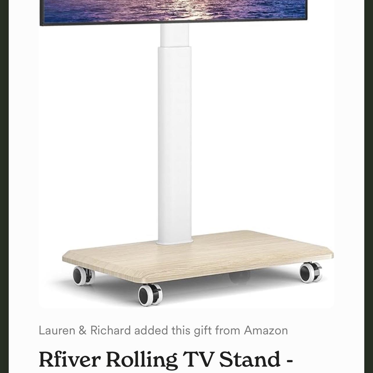 Rfiver Rolling TV Stand - white