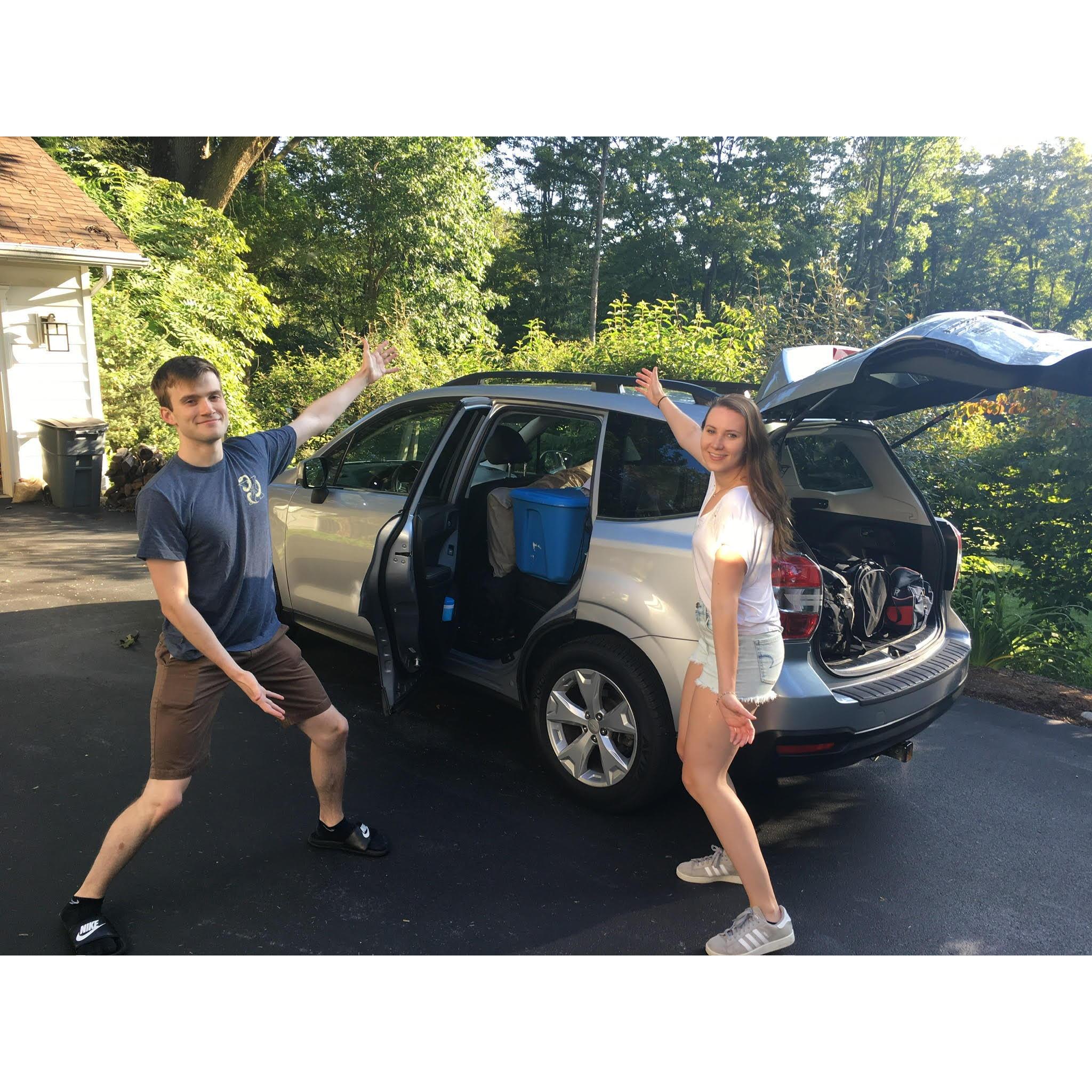 AUGUST 2019: The start of our Midwest road trip - our first roadtrip together and Lindsay's first time camping!