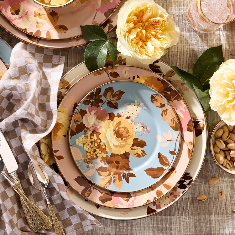 MacKenzie-Childs, Wild Rose Mauve Dinner Plate | Zola